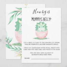 Dinosaurio rosa verde qué grande es el Belly de ma