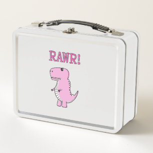Dinosaurio T-Rex, Personalizado Rosa Cuto Y Enojad