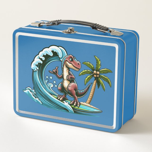 Dinosaurio tropical de surf (Anverso)