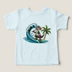 Dinosaurio tropical de surf
