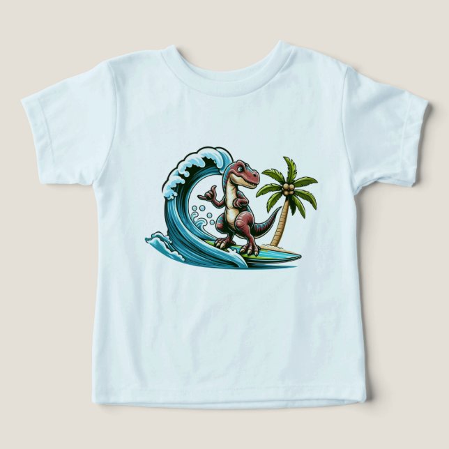 Dinosaurio tropical de surf (Diseño delantero )