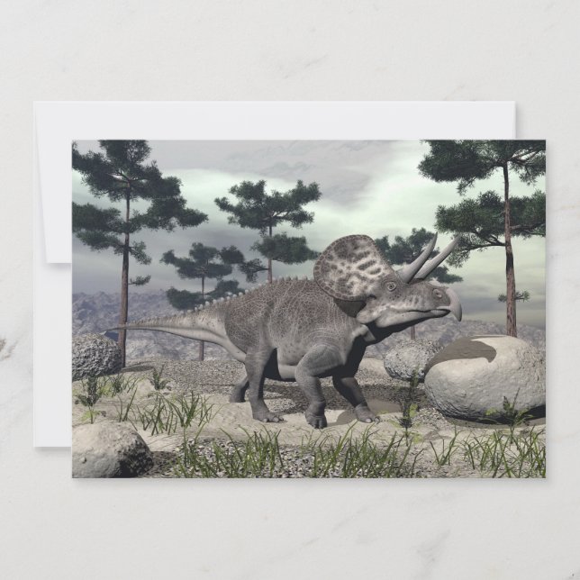 Dinosaurio Zuniceratops - procesado 3D (Anverso)
