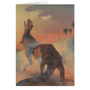 Dinosaurios antiguos, Carnotaurus rugiendo en la s