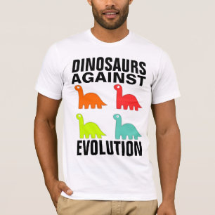 DINOSAURIOS CONTRA LA EVOLUCIÓN DE Camisetas crist