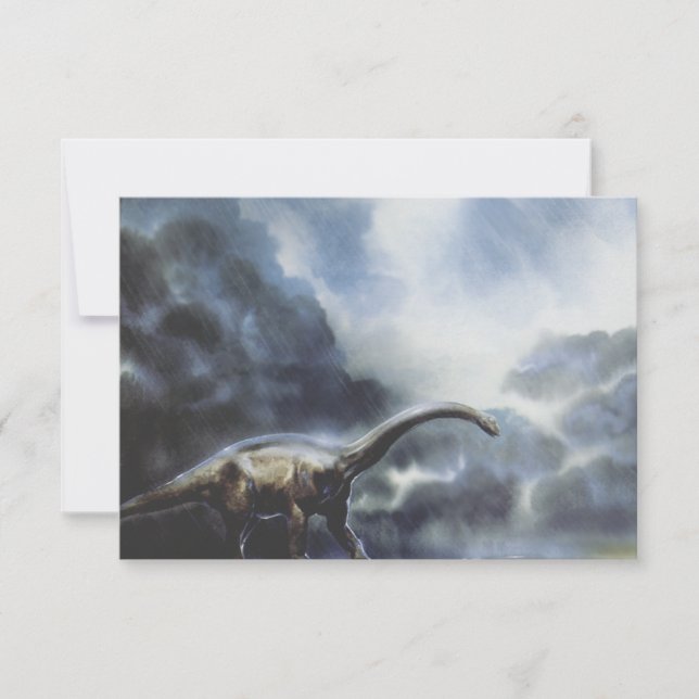 Dinosaurios de época, Barapasauro con nubes de tor (Anverso)