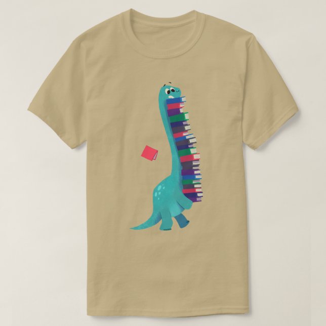 DINOSAURIOS DE LIBRO 01 Copia clásica de camisetas (Diseño del anverso)