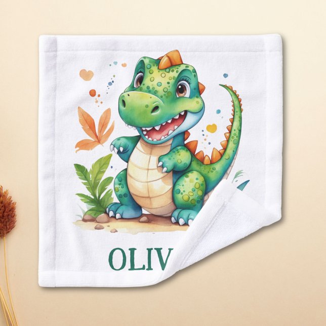 Dinosaurios de Trex Verde Cute Personalizados (Subido por el creador)