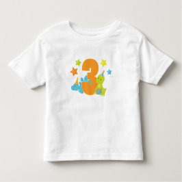 Dinosaurios del bebé camisa del cumpleaños de tres