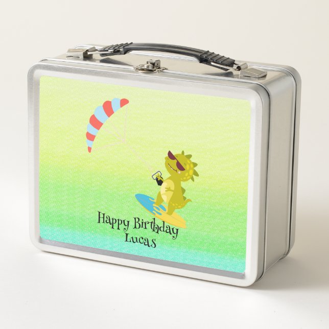 Dinosaurios divertidos niños fiestas de la escuela (Anverso)