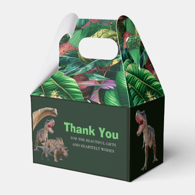 Dinosaurios Jurásico Caja del Favor Mundial (Reverso)