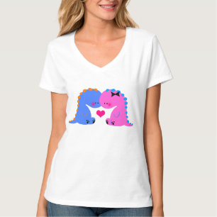 Dinosaurios lindos de //de la camisa del
