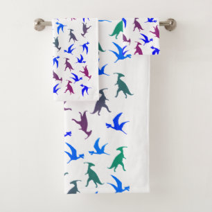 Dinosaurios Mandala triceratops Baño Set de toalla