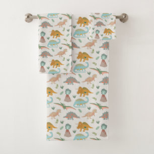 Dinosaurios Niños Dibujados a Mano Boho Dormitorio