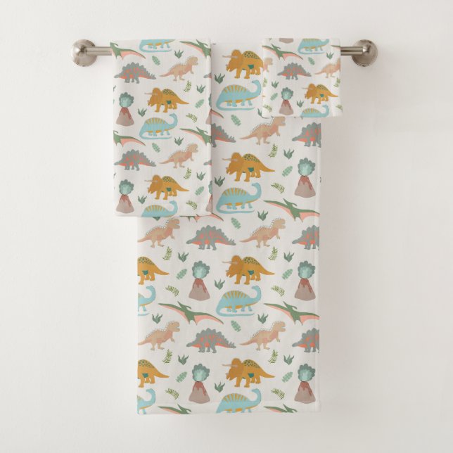 Dinosaurios Niños Dibujados a Mano Boho Dormitorio (In situ)