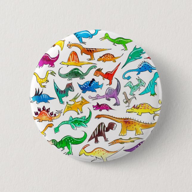 "Dinosaurios para insignia del botón de los (Anverso)