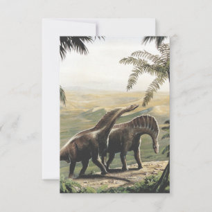 Dinosaurios vintage, Amargasaurus con Palmeras