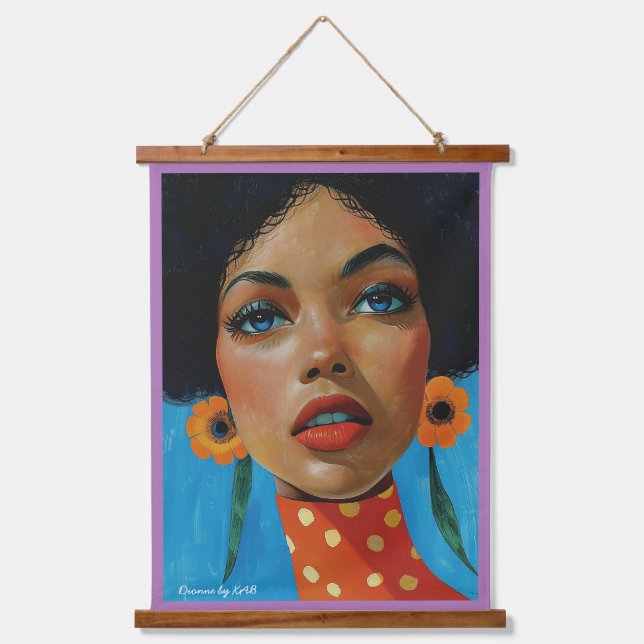 Dionne de KAB Madera tocado tapiz de pared (Anverso)