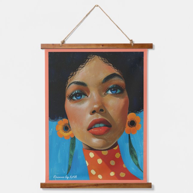 Dionne de KAB Madera tocado tapiz de pared (Anverso)