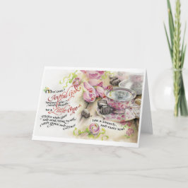 Dios alegre/Pequeño, tarjeta de felicitación plega