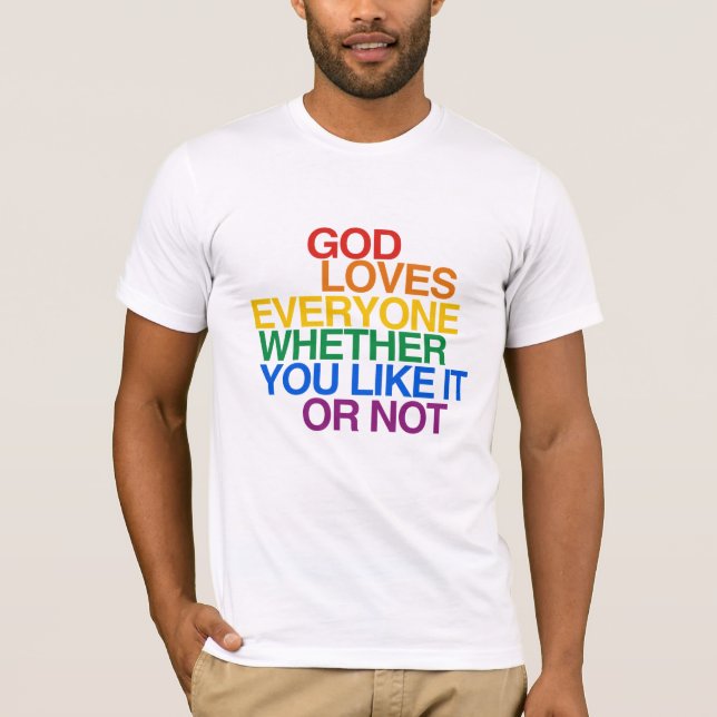 DIOS AMA A TODOS - Camiseta (Anverso)