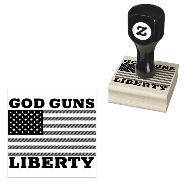 DIOS ARMAS LIBERTAD SELLOS DE GOMA (Sellado)