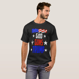 Dios, armas y camiseta del triunfo para la ayuda