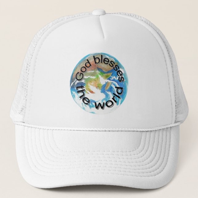 Dios bendice al mundo, gorras (Anverso)