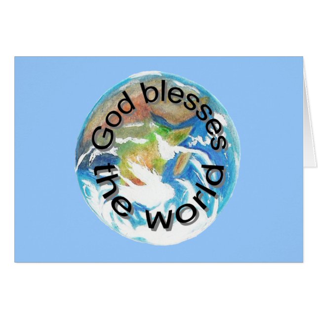 Dios bendice el mundo, las cartas (Anverso (Horizontal))
