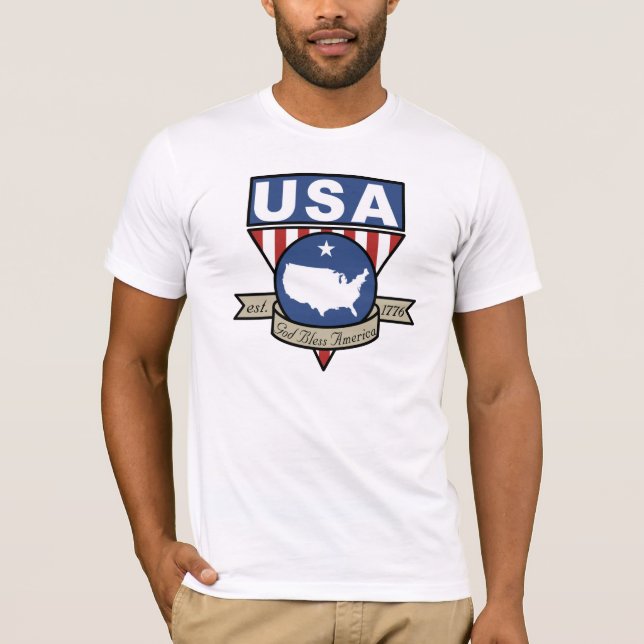Dios bendice la camiseta de América (Anverso)
