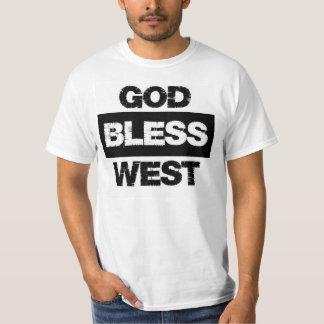 Dios bendice la camiseta del oeste