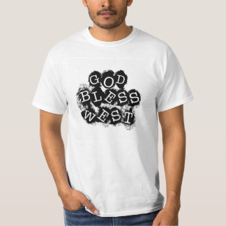 Dios bendice la camiseta del oeste