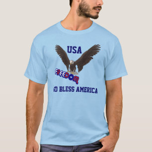 Dios bendice la camiseta patriótica de América