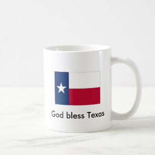 Dios bendice la taza de café de Tejas