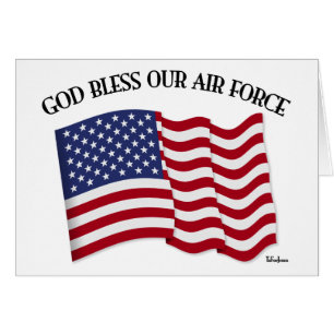 DIOS BENDICE NUESTRA FUERZA AÉREA con la bandera