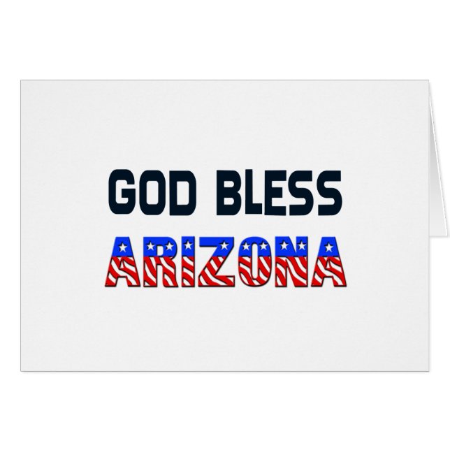 Dios bendiga a Arizona (Anverso (Horizontal))