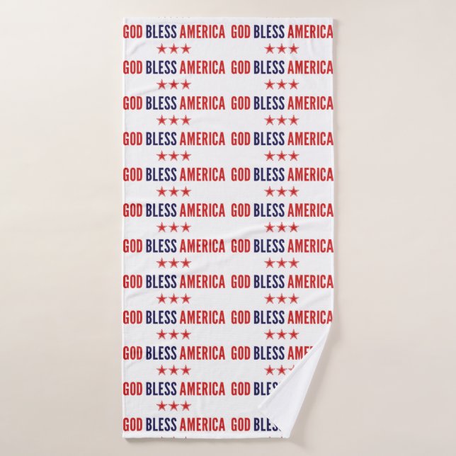 Dios bendiga a Estados Unidos (Toalla de baño)