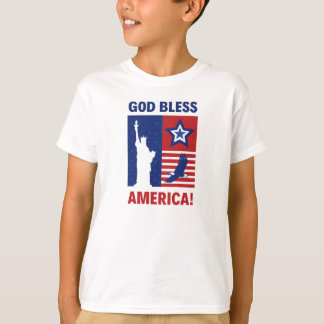 Dios bendiga a los Estados Unidos con la camiseta 