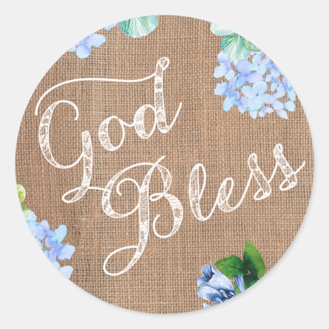 Dios bendiga a los sellos para sobres por la crist (Anverso)