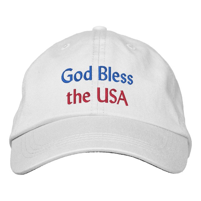 Dios bendiga al Gorra bordado de Estados Unidos (Anverso)