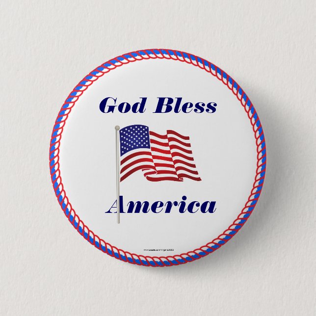 Dios bendiga el botón de Estados Unidos/clavija la (Anverso)
