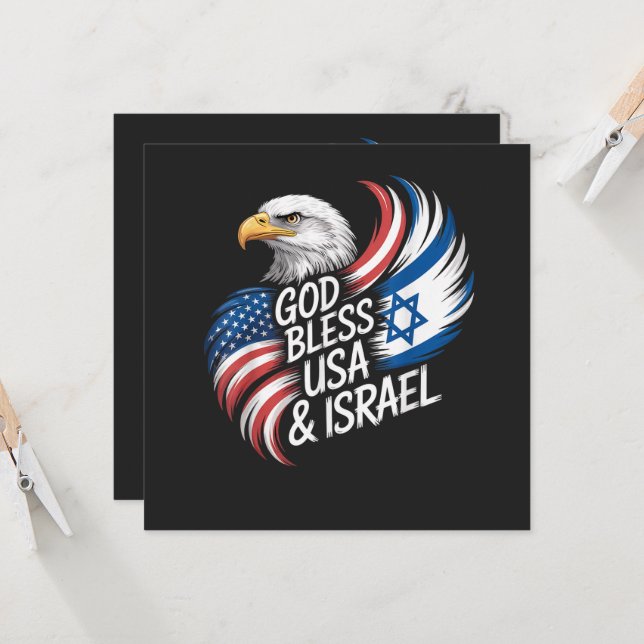 Dios bendiga Israel EE. UU. (Anverso/Reverso In Situ)