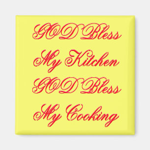 DIOS bendiga mi imán de cocina