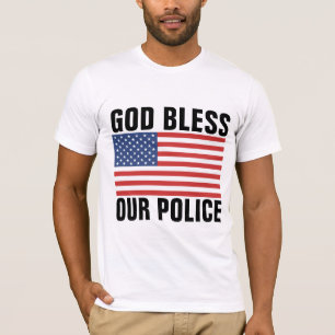 DIOS BENDIGA NUESTRAS CAMISETAS DE LA POLICÍA
