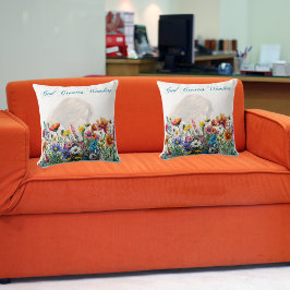 Dios crea maravillas - Cojín decorativo (16" x 16"