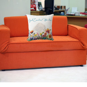 -Dios crea maravillas - Cojín decorativo de la fe