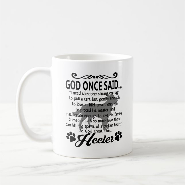 Dios creó la taza azul de Heeler (Izquierda)