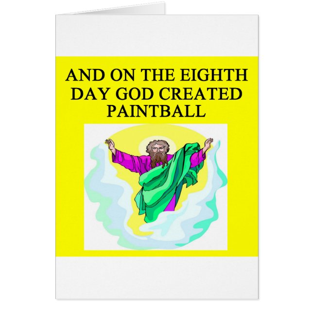 dios creó Paintball (Frente)