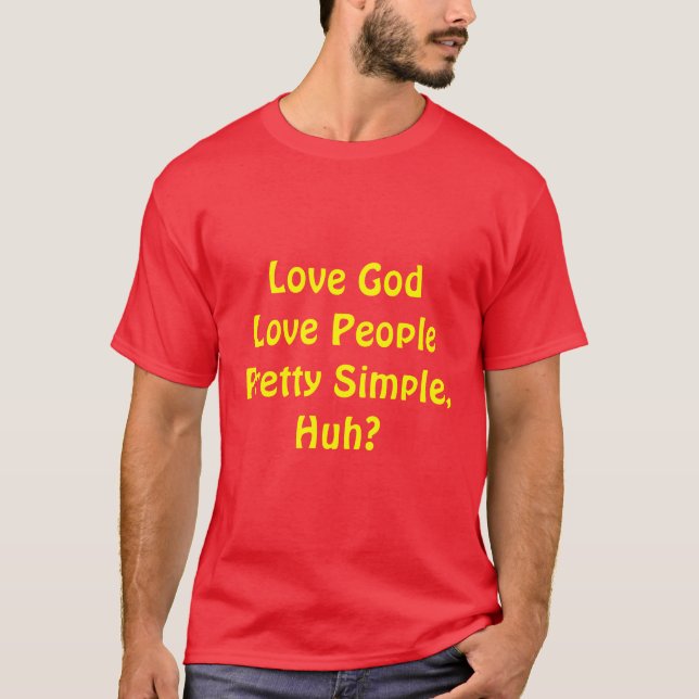 Dios del amor - camisa de la gente del amor (Anverso)