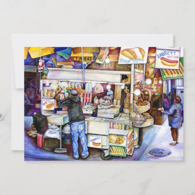 Dios del perro caliente, Nueva York (Anverso)