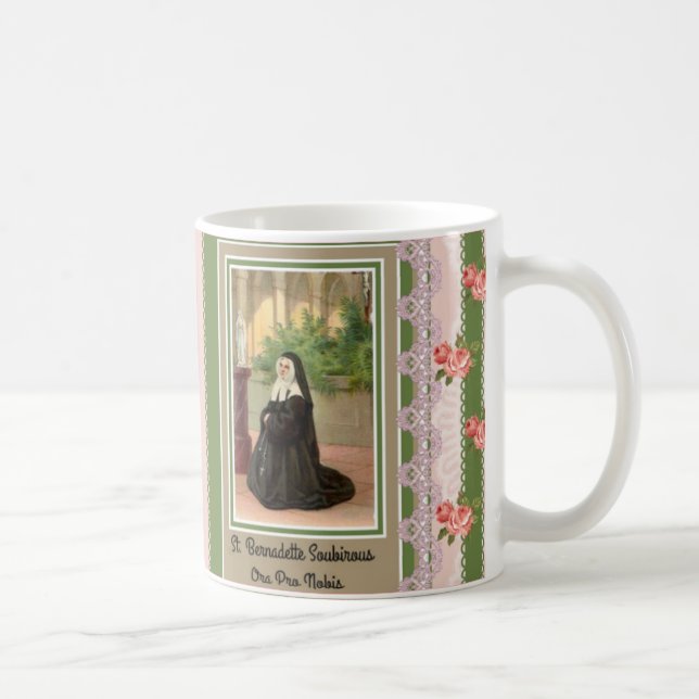 Dios del St. Bernadette Lourdes le bendice taza de (Derecha)